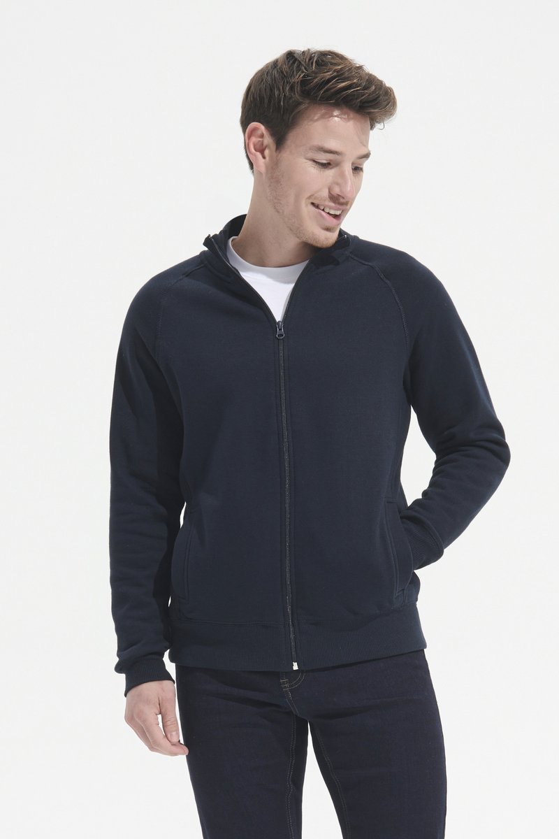 SOL´S Men´s Zipped Jacket Sundae Black S (L472), L472