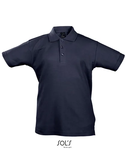 SOL´S Langarm-Polo aus Baumwolle, Pastell für Kinder, Navy 12 Jahre (142/152), L512K