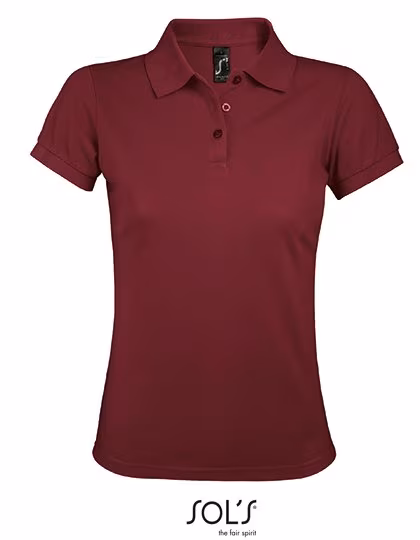 SOL'S Polo Shirt Prime, Regular Fit for Women, Burgundy S, L528