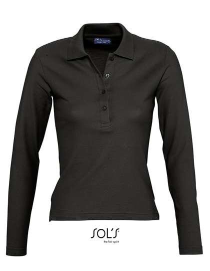SOL´S Langarm-Polo aus Ringspun-Baumwolle, Kelly Green M, L535