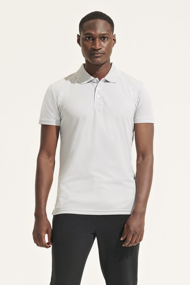 SOL´S Sportpolo Performer mit Kontrastdetails, White S, L542