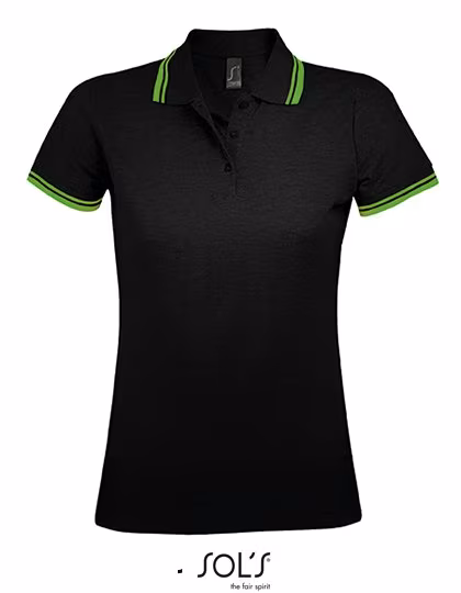 SOL´S Women´s Polo Shirt Pasadena Lime/White XXL (L586)