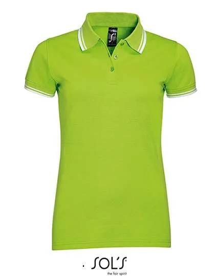 SOL´S Women´s Polo Shirt Pasadena Lime/White M (L586), L586