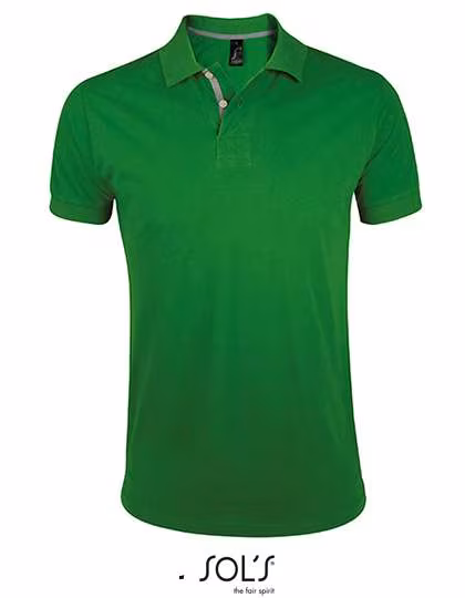 SOL´S Slim Fit Polo Shirt 100% Baumwolle, Bud Green/Grey (Solid) L, L587