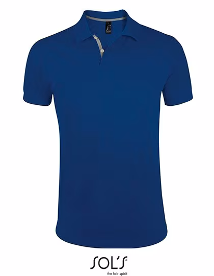 SOL´S Polo coupe slim 100% Coton, Ultramarine/Grey (Solid) S, L587