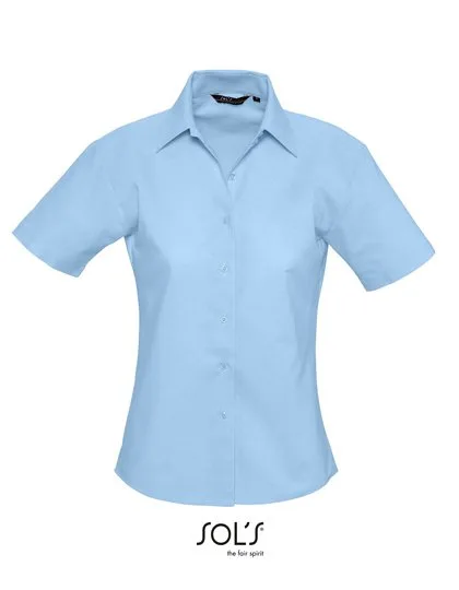 SOL´S Kurzarm Oxford-Bluse Slim Fit, Sky Blue XS, L610