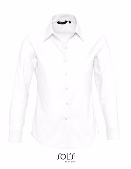 SOL'S Oxford Blouse with Rounded Cuffs, White XXL, L611