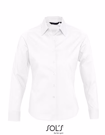 SOL'S Body-Hugging Long-Sleeve Shirt Slim-Fit Cotton, White 3XL, L634