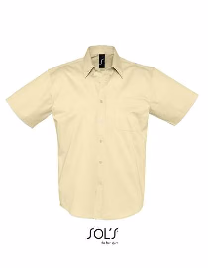SOL´S Baumwoll-Twill Hemd mit Brusttasche, Beige S, L640