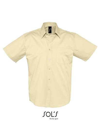 SOL´S Baumwoll-Twill Hemd mit Brusttasche, Beige S, L640