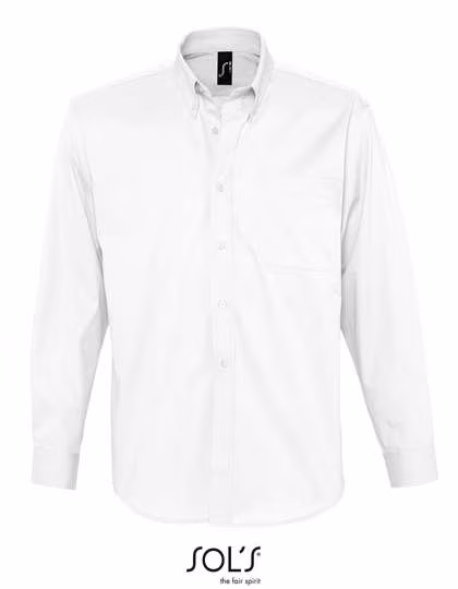 SOL´S Baumwoll-Twill-Hemd mit Brusttasche, White M, L645