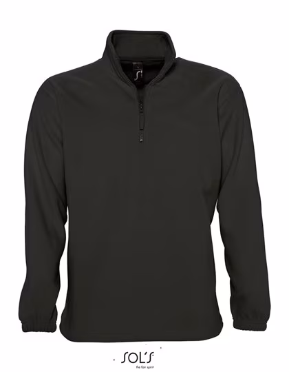 SOL'S Half-Zip Fleece Pullover with Drawstring, Red L, L740