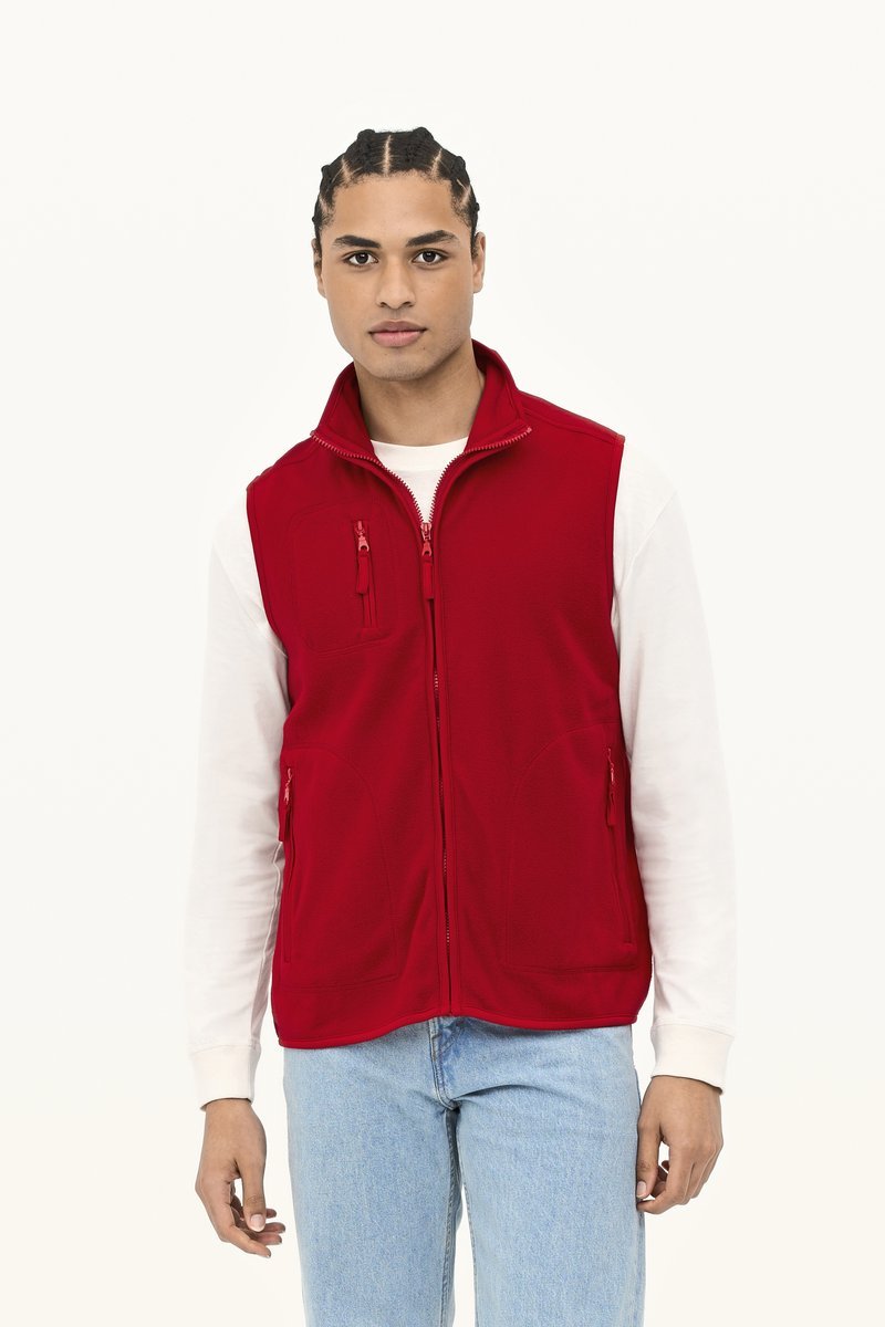 SOL´S Fleece Weste Norway mit Reißverschlusstaschen, Orange M, L741