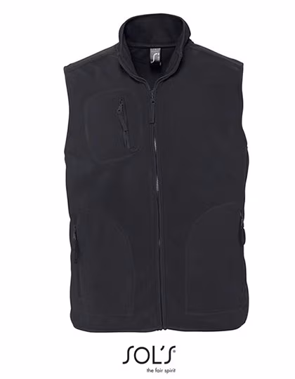 SOL´S Gilet in pile Norway con tasche con Zip, Charcoal Grey (Solid) M, L741