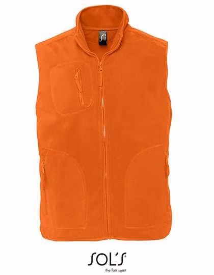 SOL´S Gilet polaire Norway avec poches zippées, Orange 3XL, L741
