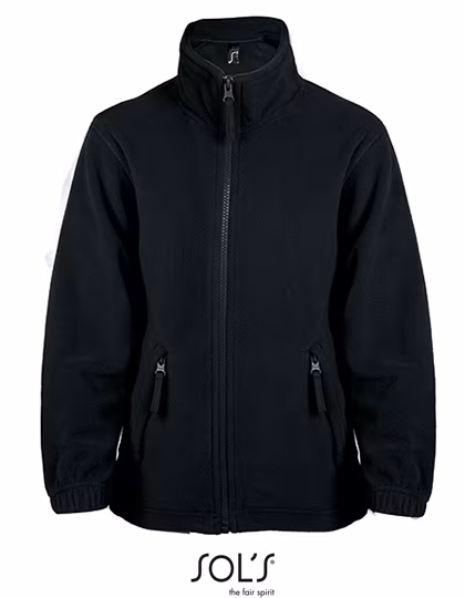 SOL'S Fleece Jacket North with Drawstring for Kids, Black 6 Jahre (106/116), L742K