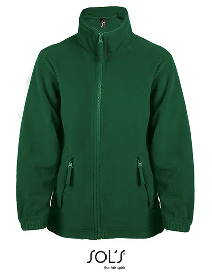 SOL´S Fleecejacke North mit Kordelzug für Kinder, Fir Green 12 Jahre (142/152), L742K