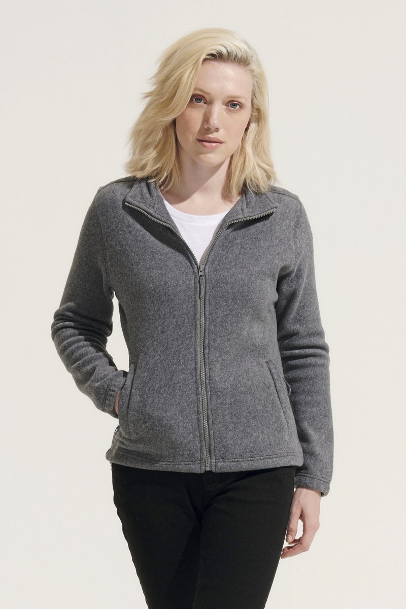 SOL´S Fleece Jacke mit Stehkragen für Damen, Aqua XL, L745