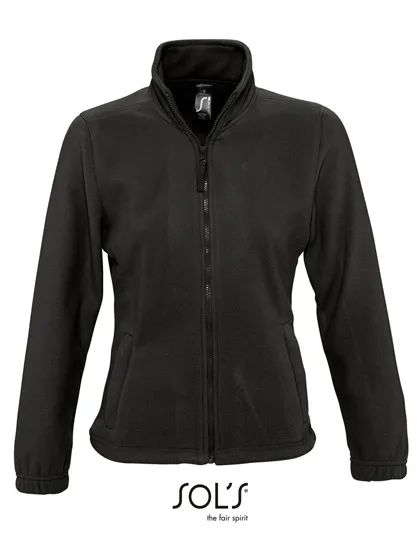SOL´S Fleece Jacke mit Stehkragen für Damen, Black XL, L745