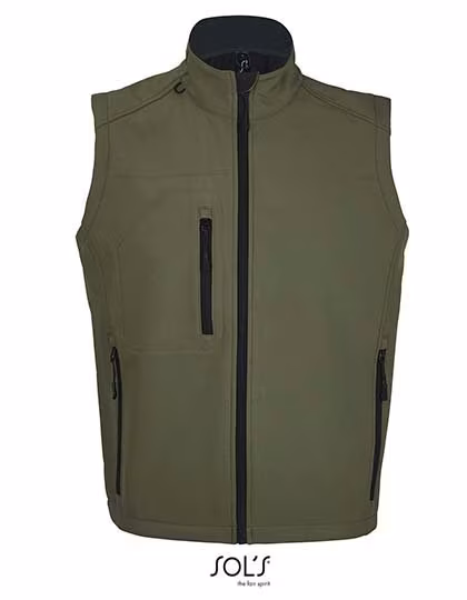 SOL'S Softshell Vest Waterproof Breathable for Men, Pepper Red L, L846