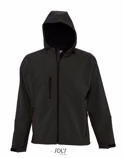SOL´S Veste softshell avec capuche pour hommes, Black S, L848