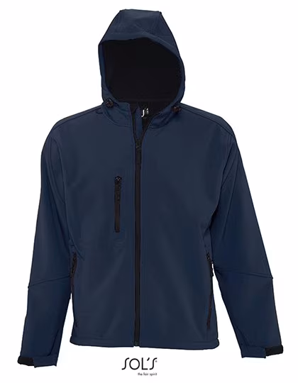 SOL´S Softshell-Jacke mit Kapuze für Herren, French Navy L, L848