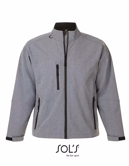 SOL'S Waterproof Softshell Jacket with Pockets, Grey Melange XXL, L866