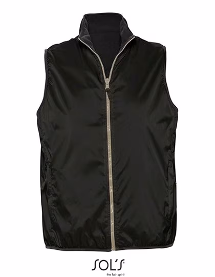 SOL'S Reversible Bodywarmer with Fleece Lining, Black XS, L867