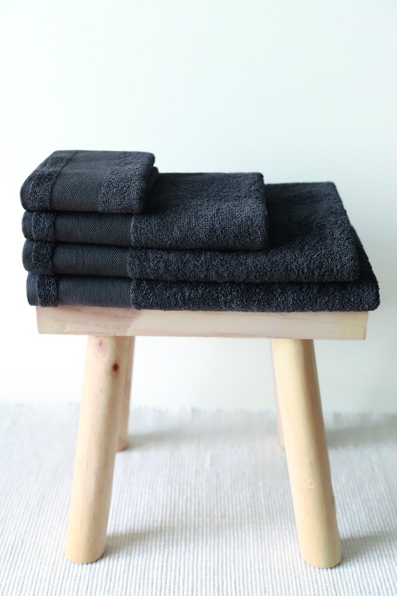 SOL´S Badelaken Island 100, 100% Baumwolle, Black 100 x 150 cm, L892