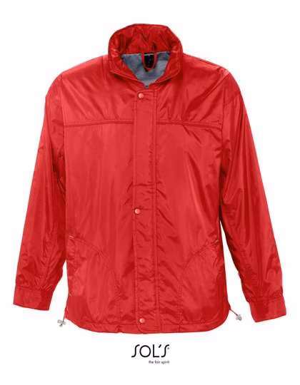 SOL´S Windjacke Mistral mit Kapuze für Herren, Red M, L894