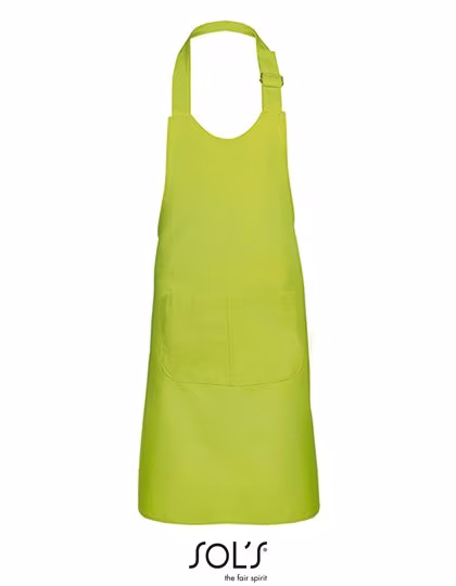 SOL´S Schürze Gala mit Fronttasche für Kinder, Apple Green 64 x 47 cm, L990K