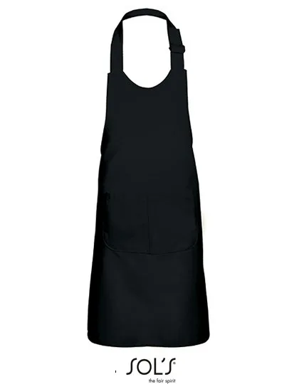 SOL´S Schürze Gala mit Fronttasche für Kinder, Black 64 x 47 cm, L990K