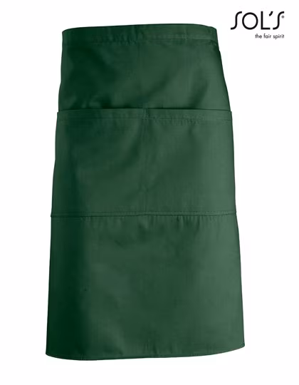 SOL´S Medium Schürze Greenwich mit Tasche, Bottle Green 90 x 65 cm, L995