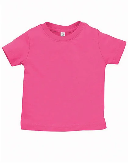Rabbit Skins Baby T-Shirt aus ringgesponnener Baumwolle, Hot Pink 6 Monate, LA3322