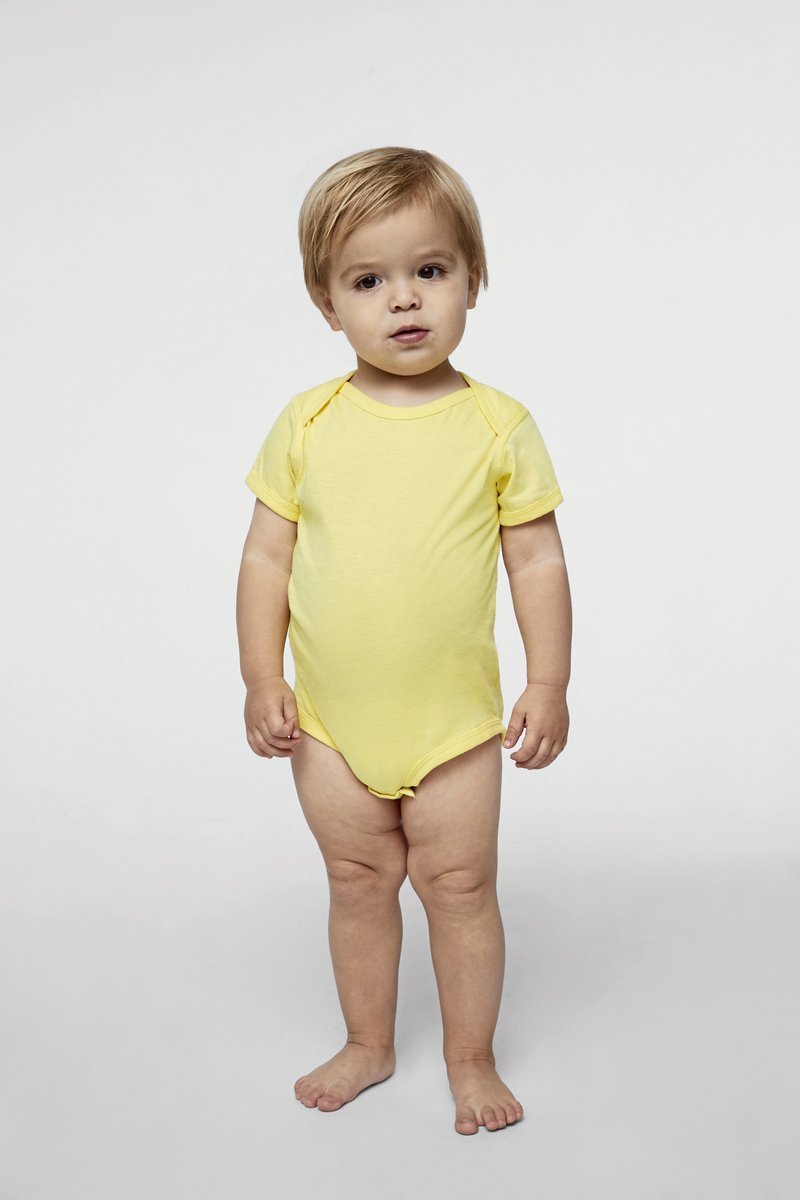 Rabbit Skins Feinjersey Kurzarm-Bodysuit für Babys, White 18 Monate, LA4424N
