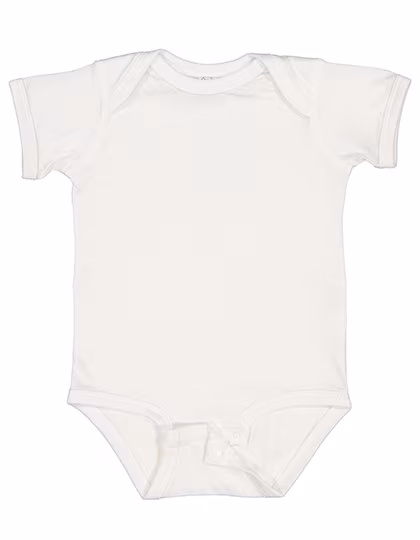 Rabbit Skins Fine Jersey Short Sleeve Bodysuit for Babies, White 18 Monate, LA4424N