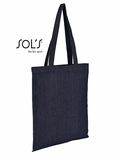 SOL'S RAW DENIM Leisure Bag with Long Carry Handles, Denim Brut 37 x 42 cm, LB02112