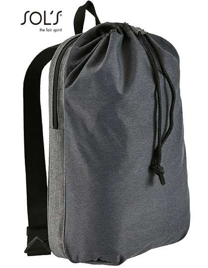 SOL´S Dual Material Rucksack Uptown 20L, Charcoal Melange 30,5 x 51 x 15 cm, LB02113