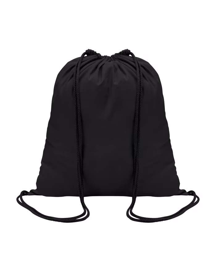 SOL´S Baumwoll-Rucksack Genova mit Kordelzug, Black 37 x 41 cm, LB04095