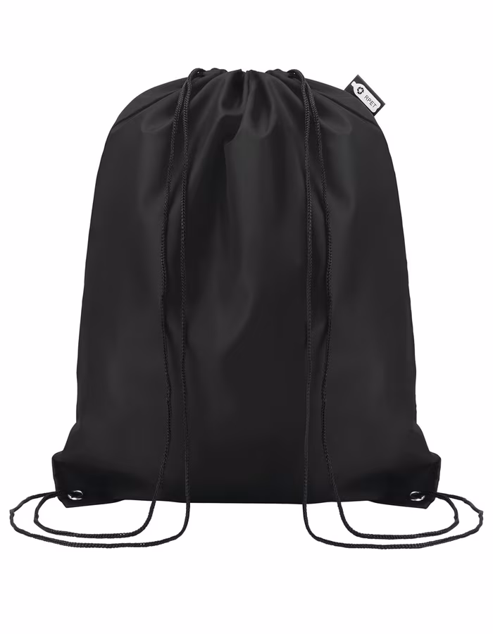 SOL'S Drawstring Backpack made of Recycled Polyester, Black 36 x 40 cm, LB04103