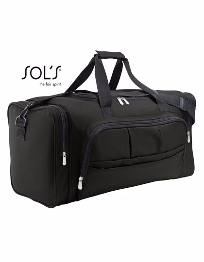 SOL'S Travel Bag Weekend 48.4 Litre Polyester, Black 62 x 30 x 26 cm, LB70900