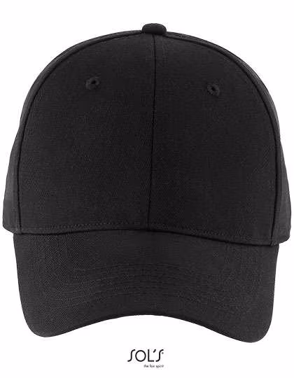 SOL´S Six Panel Cap aus Baumwolle Blaze, Black One Size, LC03093