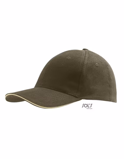 SOL´S Six Panel Cap Buffalo in Cotone, Beige One Size, LC88100