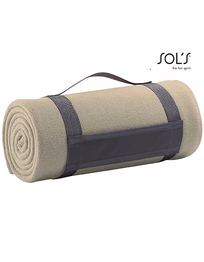 SOL'S Plaid polaire en différentes couleurs, Beige 150 x 120 cm, LC88105