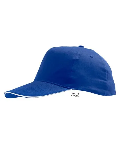 SOL´S Leichte Baumwoll-Cap mit Klettverschluss, Royal Blue 241/White One Size, LC88110