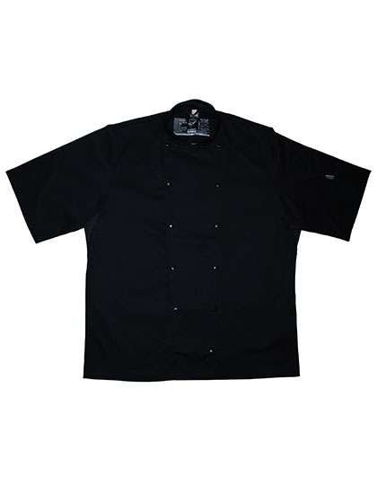 Le Chef Executive Kochjacke Kurzarm mit Staycool-System, Black XS, LF092S