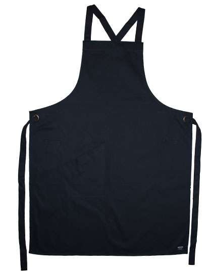 Le Chef Crossover Bib Apron Cotton, Black 71 x 91 cm, LF109C