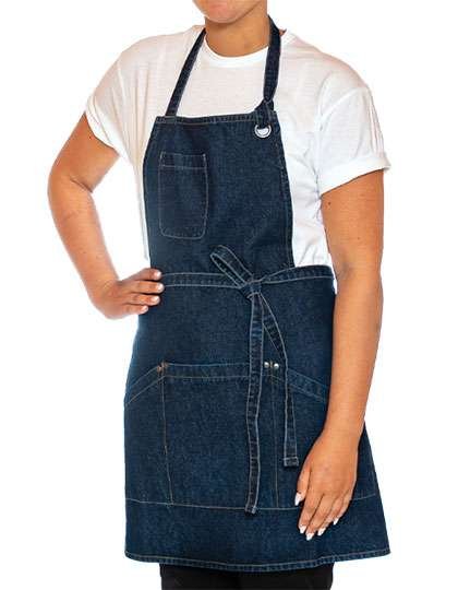 Tablier utilitaire en denim lave