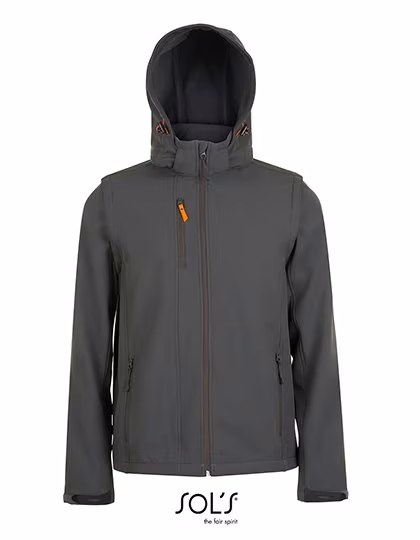 SOL´S Transformer Softshell-Jacke mit abnehmbaren Ärmeln, Charcoal Grey XL, LP01647