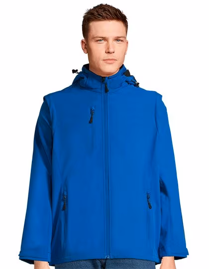 SOL'S Transformer Softshell Jacket with Detachable Sleeves, Royal Blue XS, LP01647